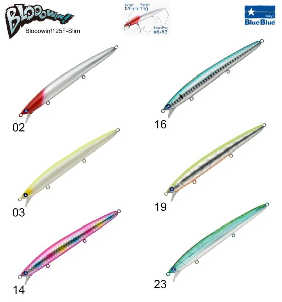 BlueBlue Blooowin! 125F 14G Slim Maket Balık 03