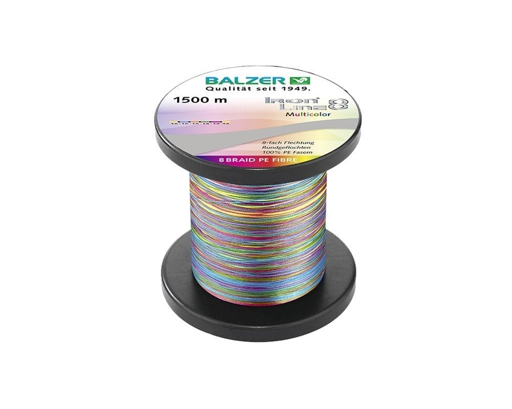 Balzer 12664 İron Line Soft PE 8 Örgü İp Misina 1.500mt Multi Color