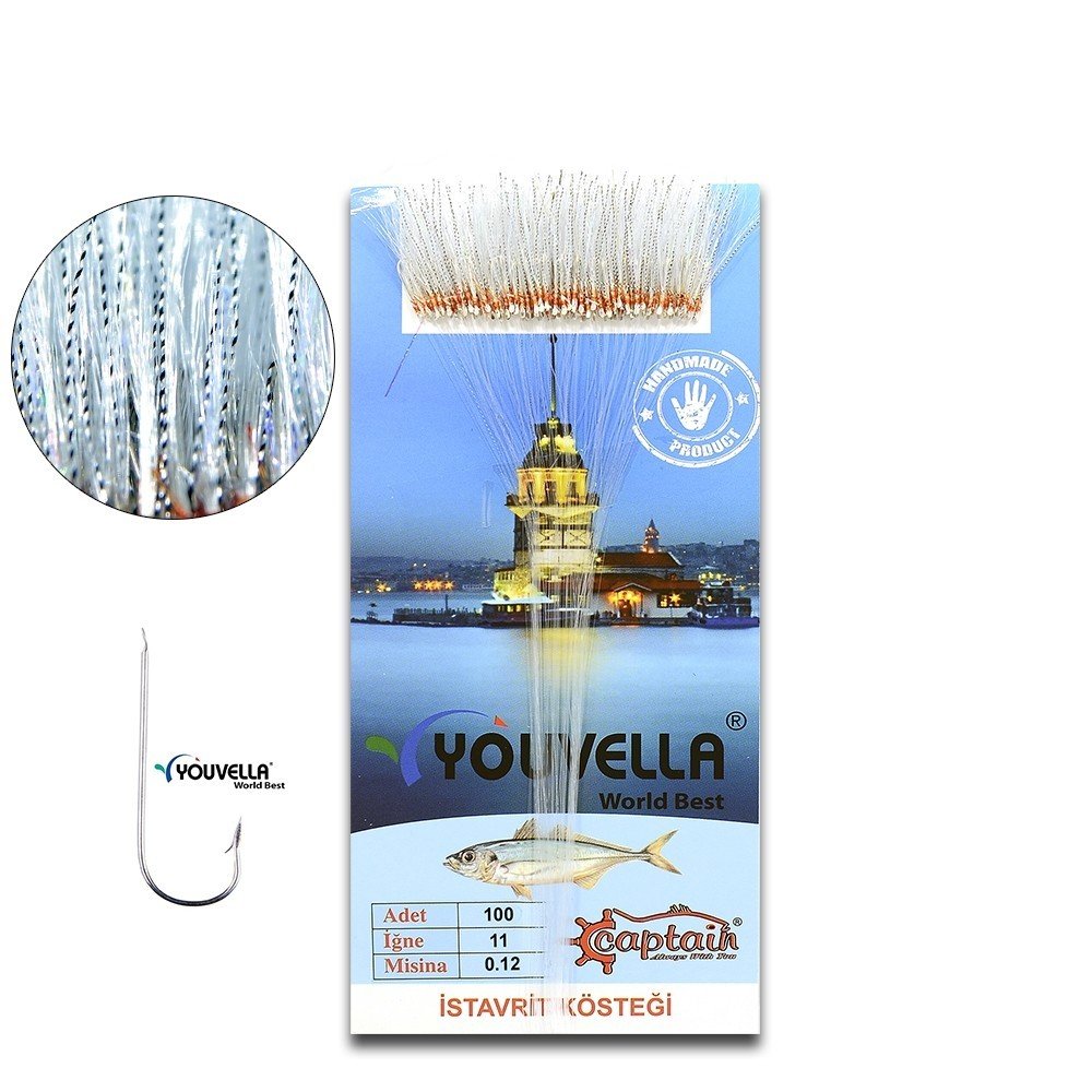 Youvella 7567 İstavrit Kösteği Kartonda 100 İğne 0.15 mm Köstek 15