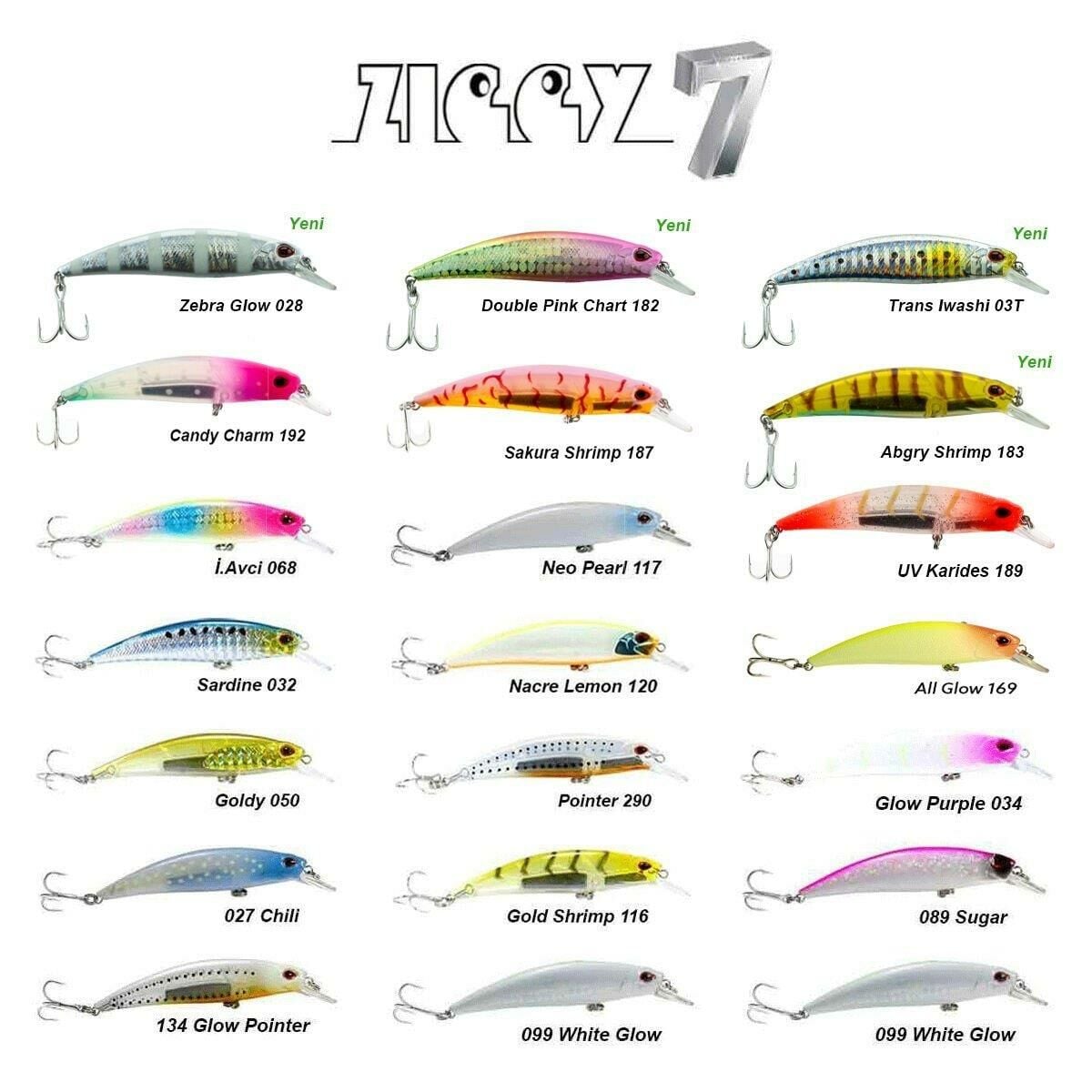 Fujin Ziggy7  70mm 9.6gr Sinking LRF Maket Balık 