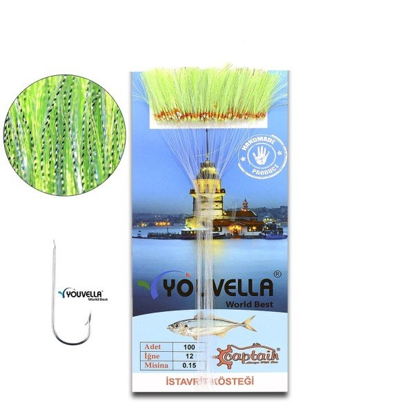 Youvella 7567 İstavrit Kösteği Kartonda 100 İğne 0.15 mm Köstek 19