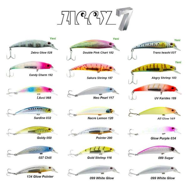 Fujin Ziggy7  70mm 9.6gr Sinking LRF Maket Balık 