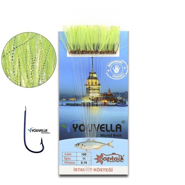 Youvella 7567 İstavrit Kösteği Kartonda 100 İğne 0.15 mm Köstek 20