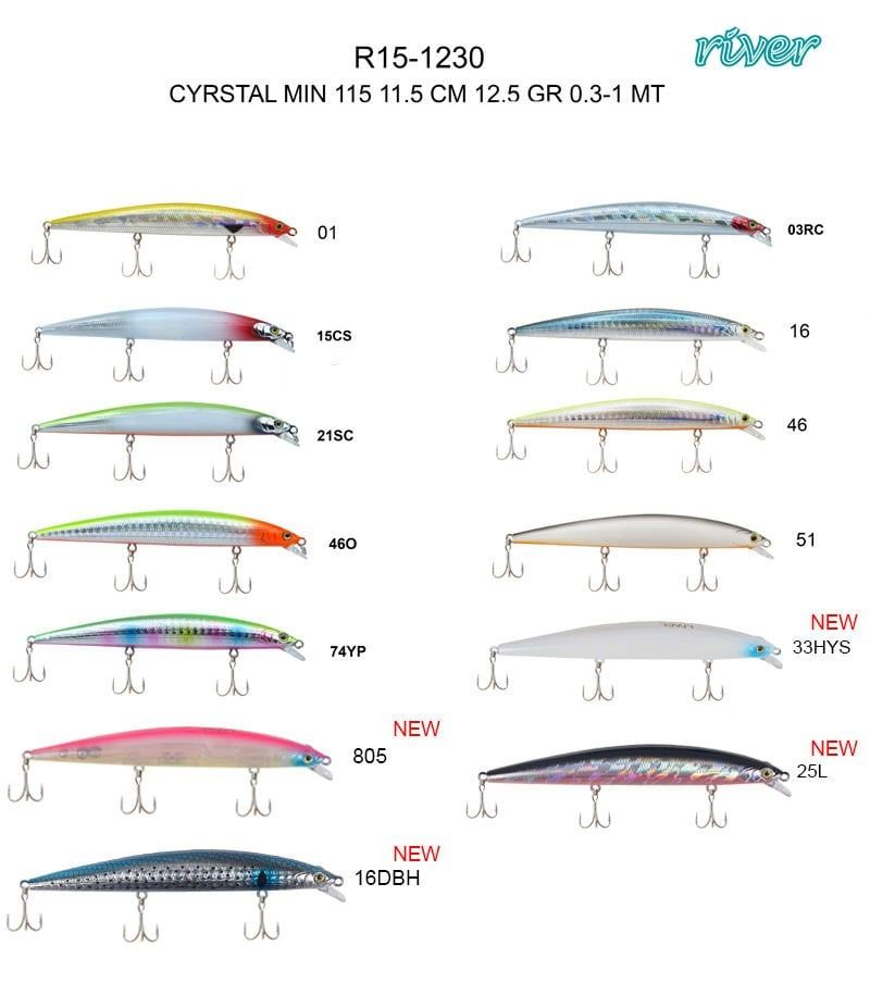 River Cyrstal Min 115F 11.5Cm 12.5G Maket Balık 46O