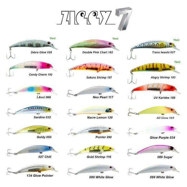 Fujin Ziggy7  70mm 9.6gr Sinking LRF Maket Balık 