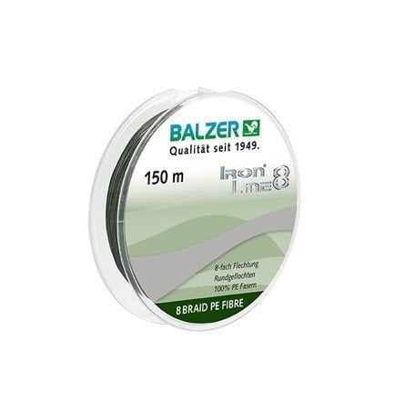 Balzer 12663 İron Line Soft PE 8 Örgü İp Misina 150mt Yeşil 0.24 mm
