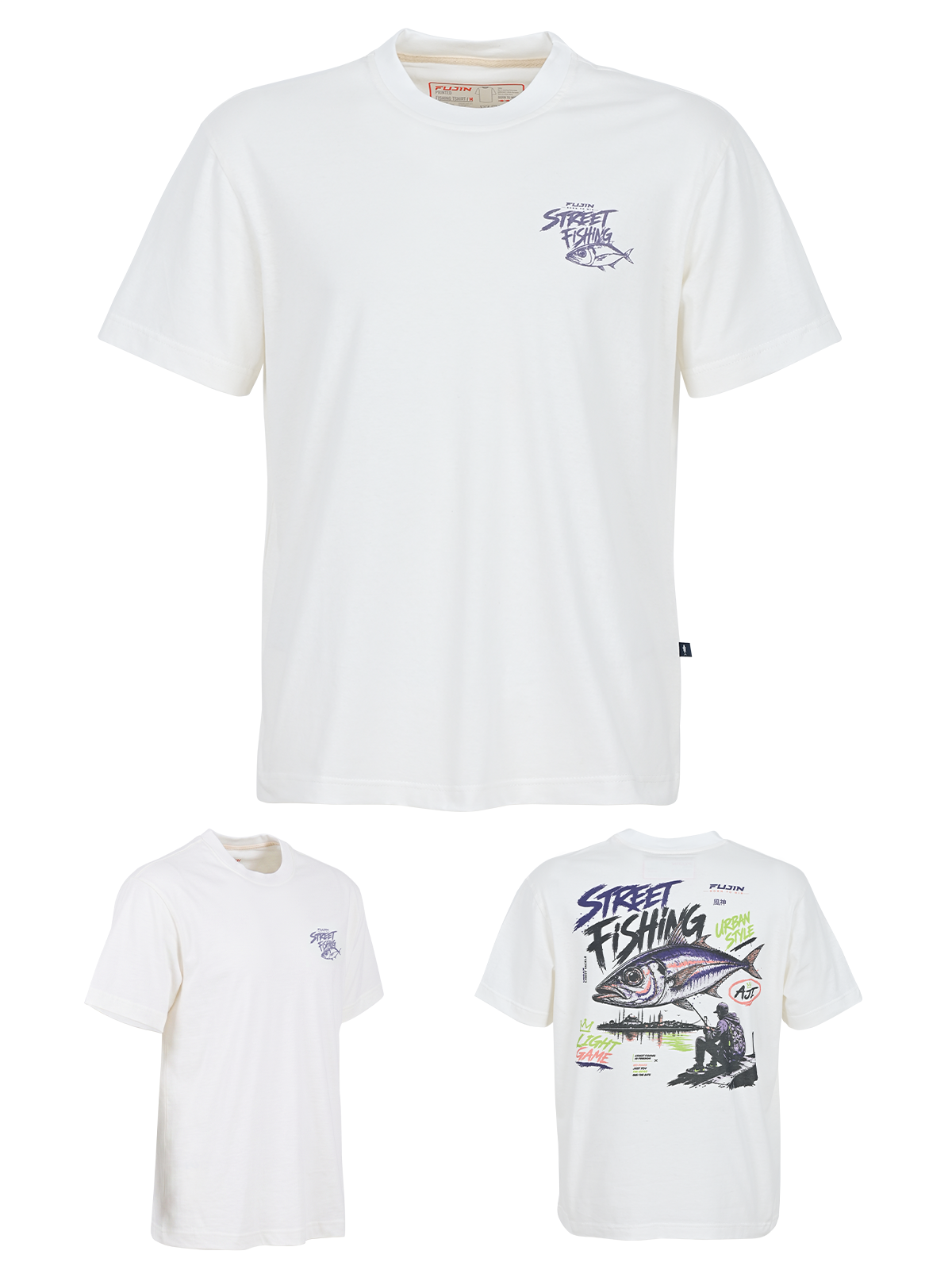 Fujin S26 Street Fishing T-Shirt Ecru