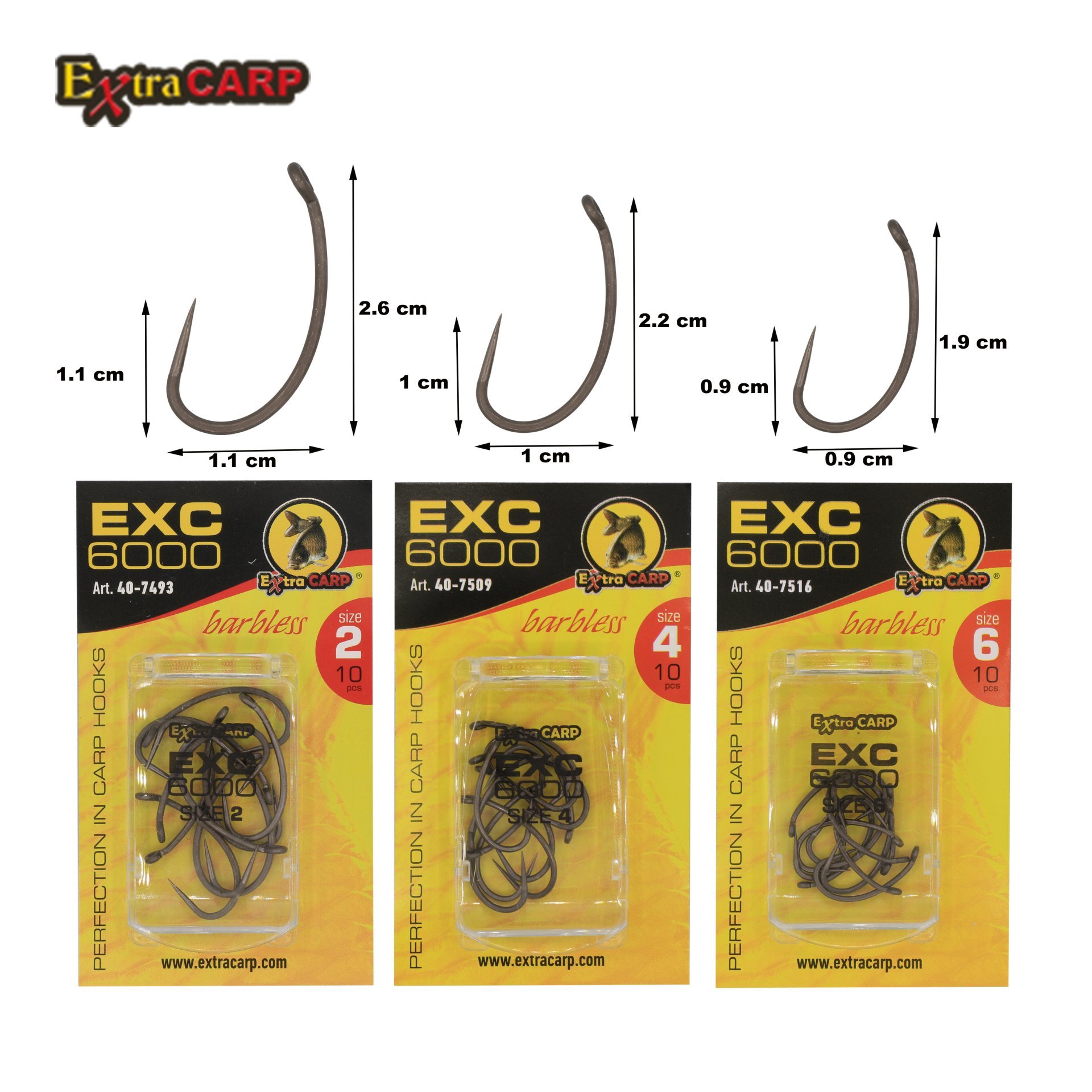 Hooks Exc 6000 10 Pcs 2