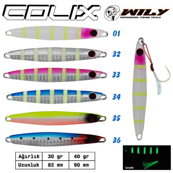 Wily Colix Jig 30 gr 75 mm 33