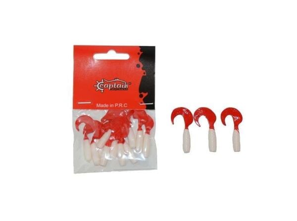 Captain 3565 Amadeus Twist Soft 4cm Levrek Silikonu 10lu Suni Yem 1