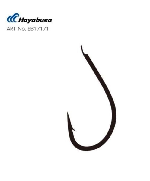 Hayabusa HMRS 171 Kısa Pala Dövme Olta İğnesi 15li Paket Black Nikel