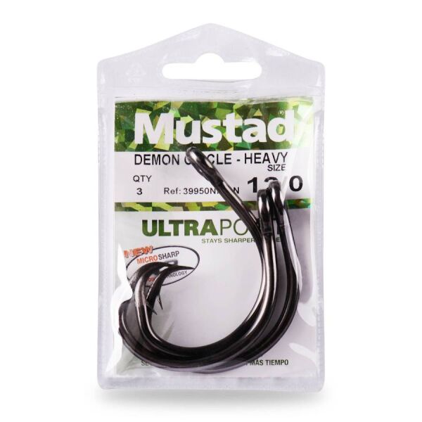 Mustad Olta İğnesi 39950 NPBN 3 lü METALİK SİYAH - NO:7-0 - 3LÜ
