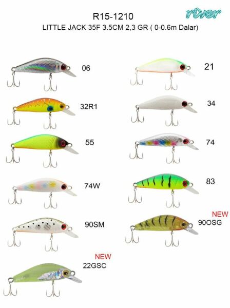 River Little Jack 35F 3.5Cm 2.3Gr 0.30M 22GSC