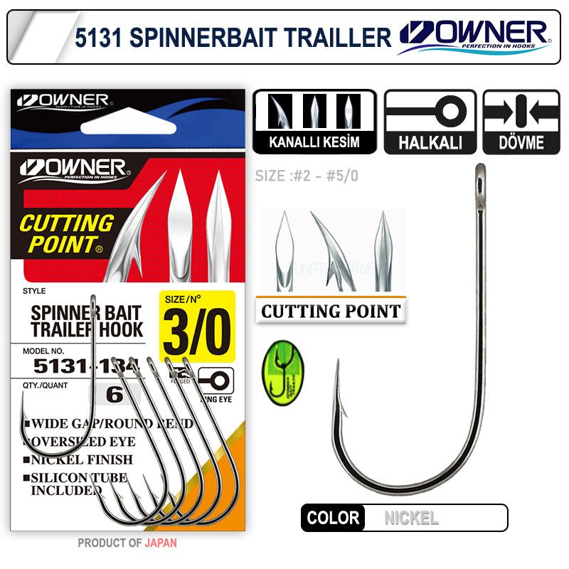 Owner 5131 Spinnerbait White İğne 3-0