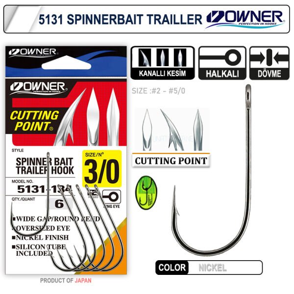 Owner 5131 Spinnerbait White İğne 3-0