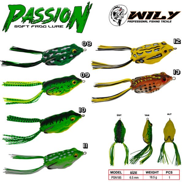 Wily Passion Silikon Kurbağa 6.5 cm 18.5 gr 11