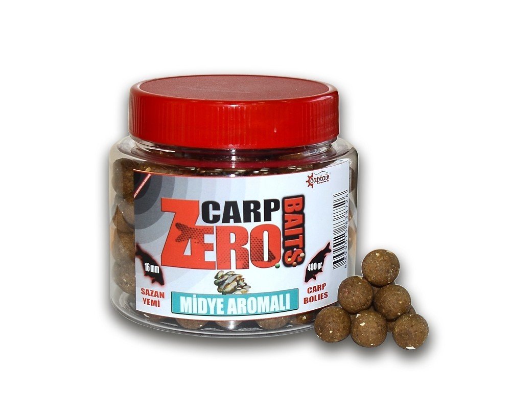 Carp Zero Boili 400gr Doğal Sazan Yemi 18mm Midye