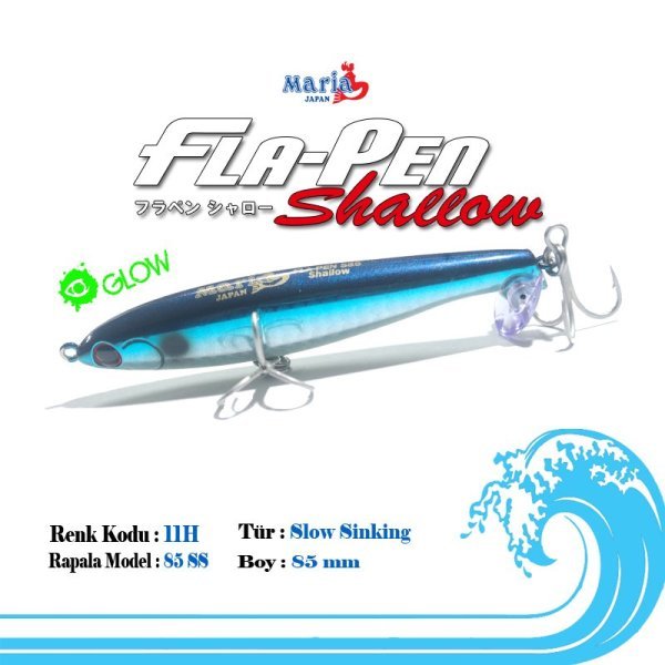 Maria Fla-Pen Shallow 85mm 12 gr Slow Sinking 11H