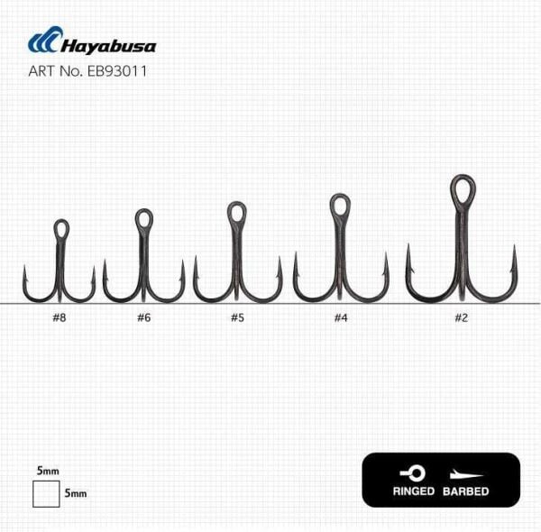 Hayabusa TBL 930 Üçlü İğne Premium 6lı Paket Nikel