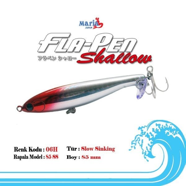 Maria Fla-Pen Shallow 85mm 12 gr Slow Sinking 06H