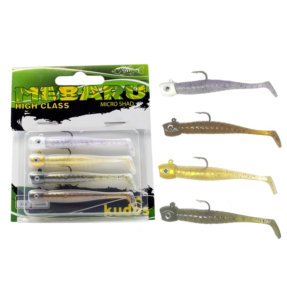 KUDOS MEBARU MICRO SHAD 65MM 3.8GR SİLİKON YEM (4AD)