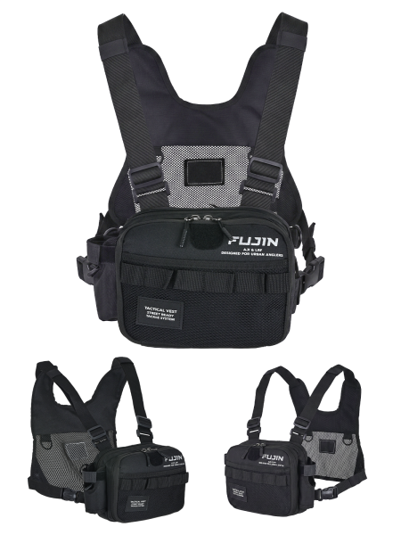 Fujin Tactical Vest Black Balıkçı Çantası