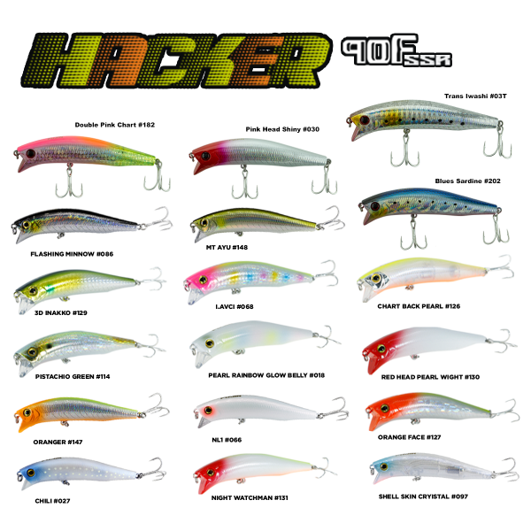 Fujin Hacker 90mm 13.7gr SSR Floating Maket Balık 