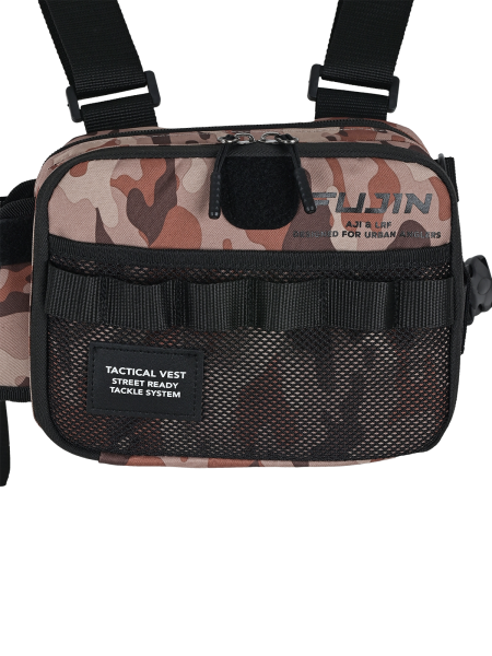 Fujin Tactical Vest Brown Camo Balıkçı Çantası