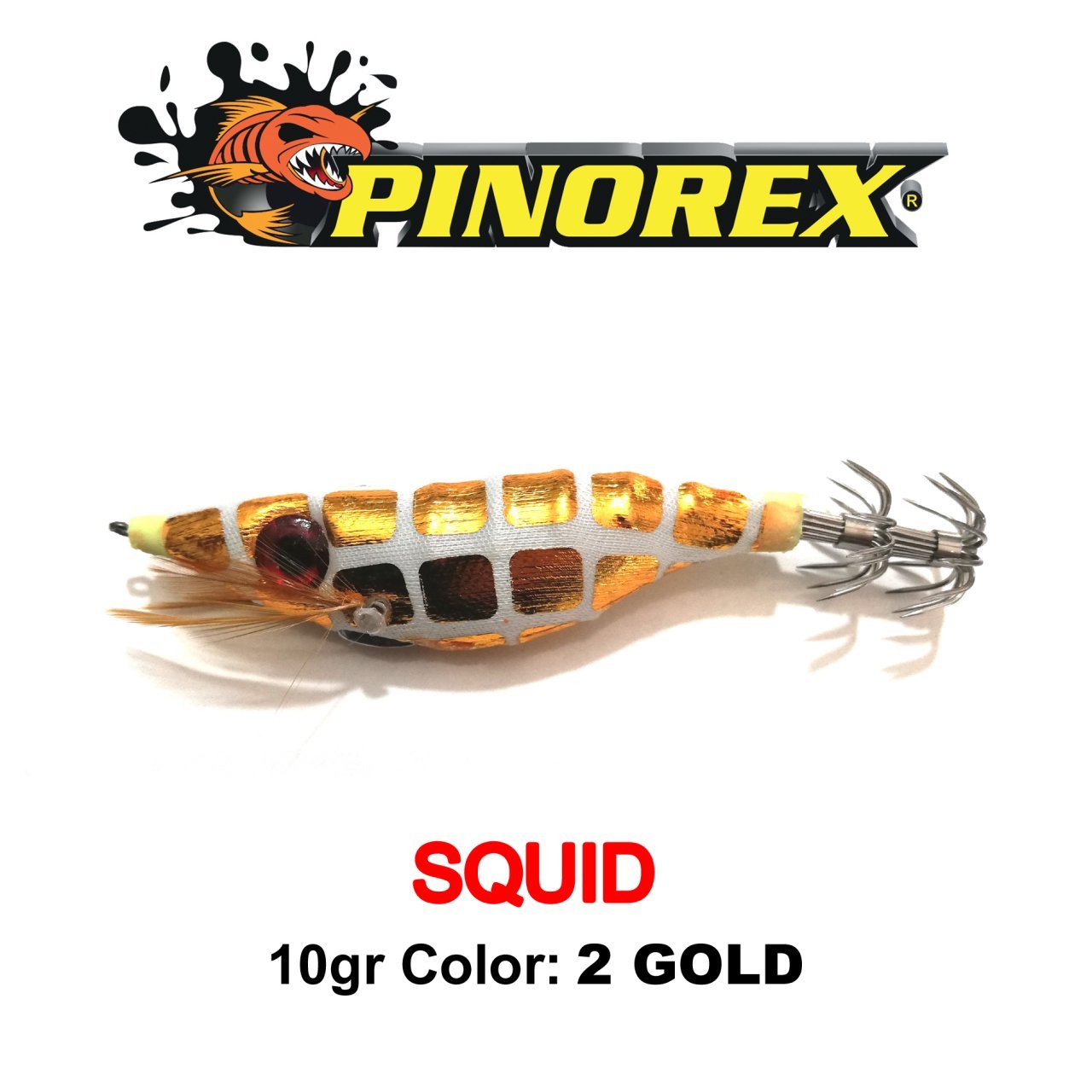 PINOREX SQUID KALAMAR 10GR COLOR: 2 GOLD