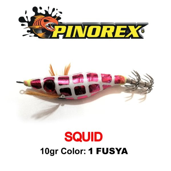 PINOREX SQUID KALAMAR 10GR COLOR: 1 FUSYA