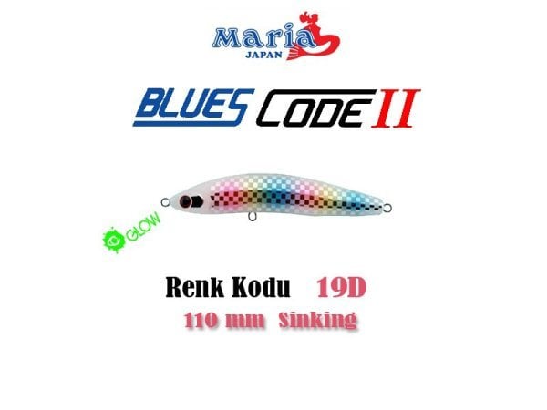 Maria Blues Code 2 S110 mm 24 gr Maket Balık 19D