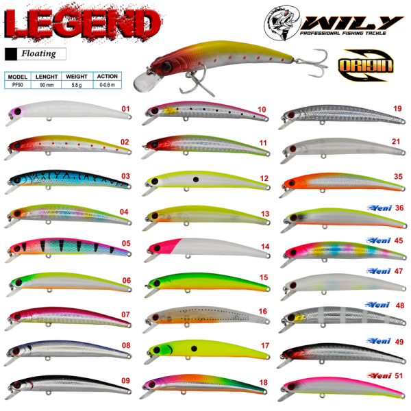 Wily Legend 9 cm Maket Balık 5.8 gr (0-0.6M) 10