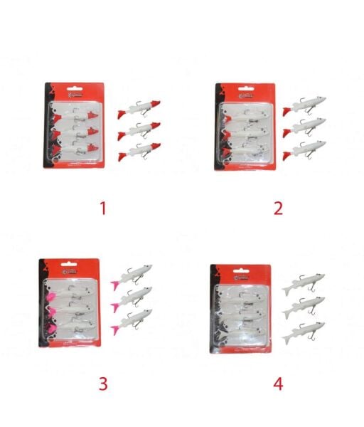 Captain 3066 Pluse Soft 10cm Turna Silikonu 3lü Set Suni Yem