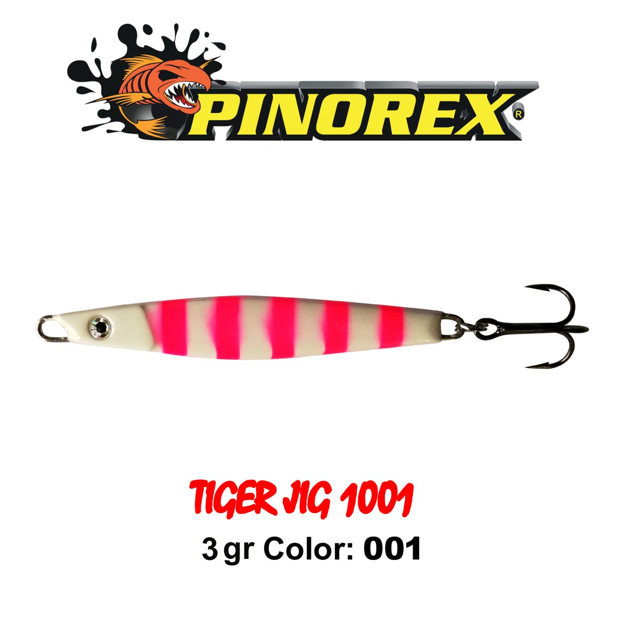 PINOREX 1001 TIGER JİG 3CM 3GR COLOR: 001