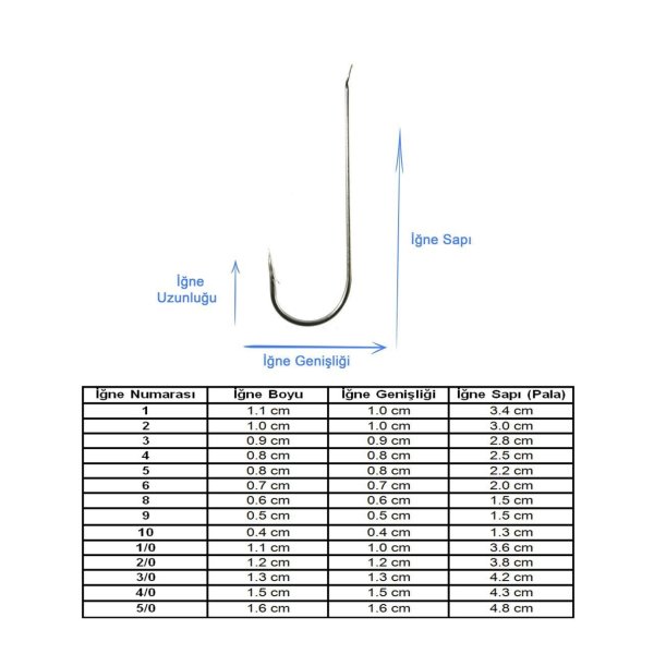 Marlin 1251C Nikel Olta İğnesi 10