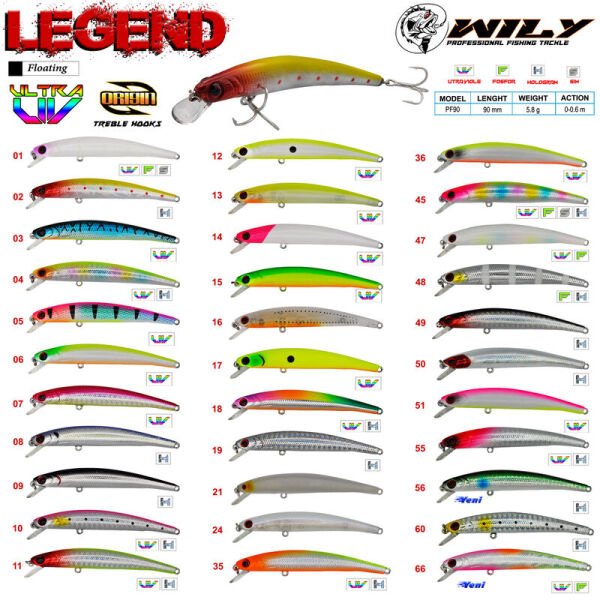 Wily Legend 9 cm Maket Balık 5.8 gr (0-0.6M) 15