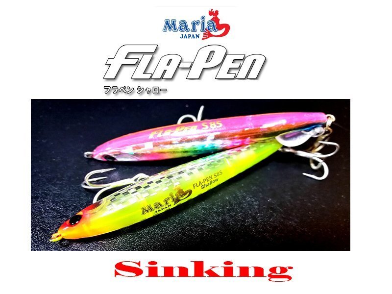 Maria Fla-Pen 85mm 15 gr Sinking Maket Balık