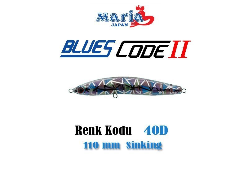 Maria Blues Code 2 S110 mm 24 gr Maket Balık 40D