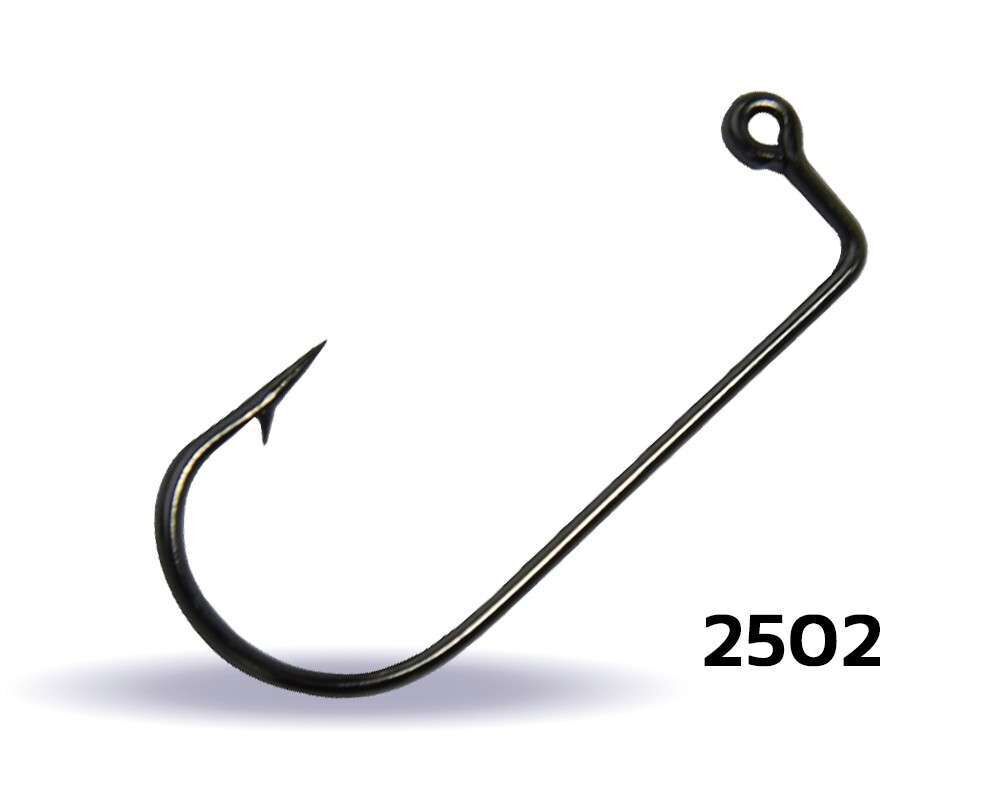 Youvella 2502 Jig Head İğnesi Delikli Uzun 100lü Kutu Black Nikel Standart - 2-0