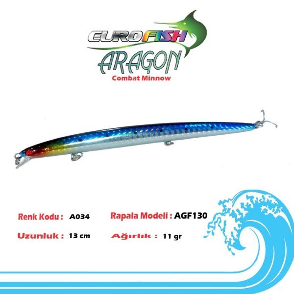 Eurofish Aragon Maket Balık 13 cm A034