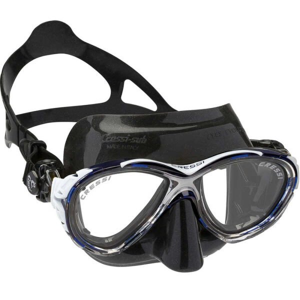 Cressi Eyes Evolution Crystal Dalış Maskesi BLACK-BLUE