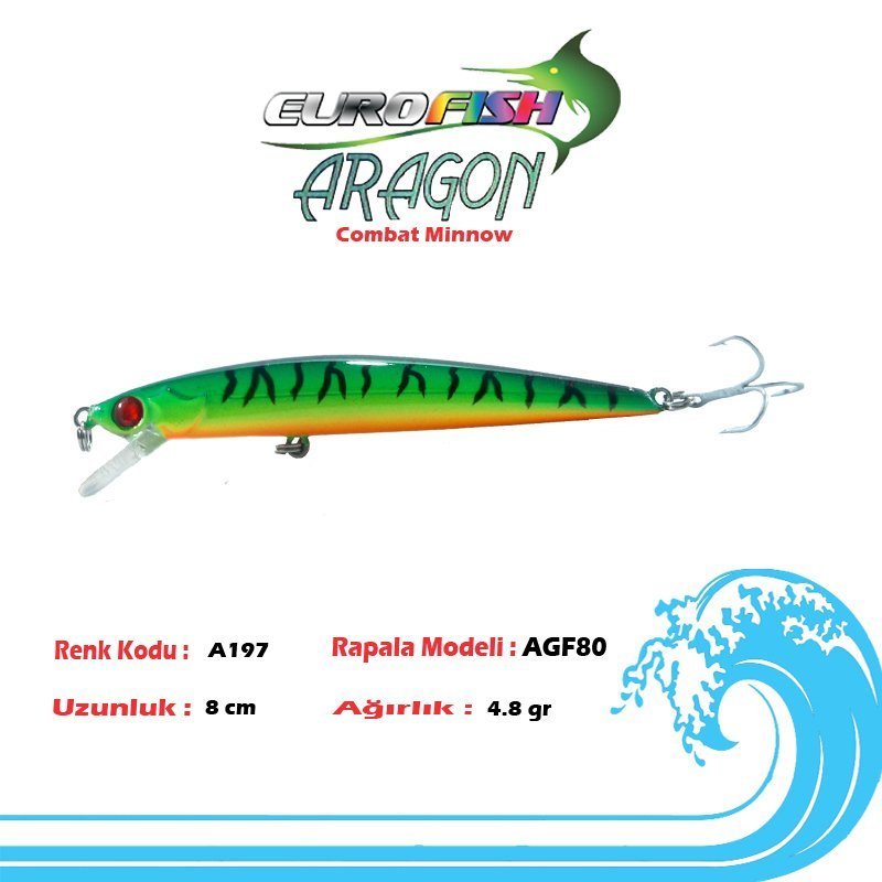 Eurofish Aragon Maket Balık 8 cm A197