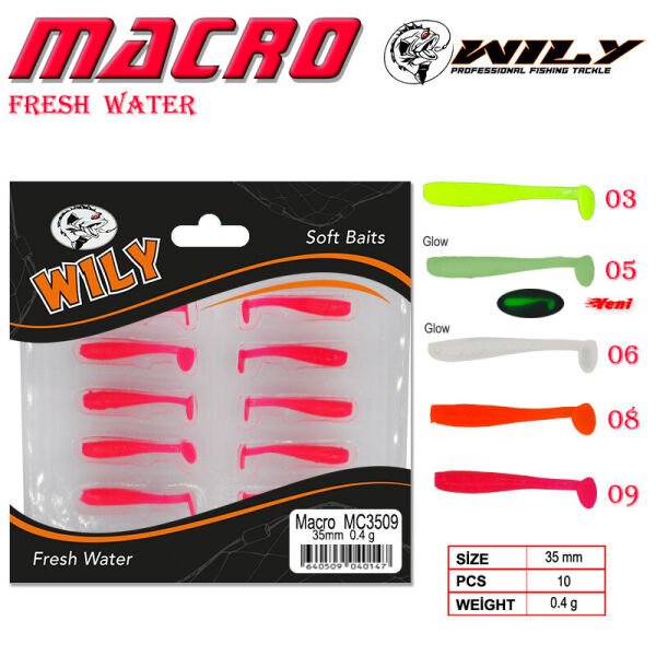 Wily Macro Lrf Silikon Yem 3.5 cm 0.4 gr 07