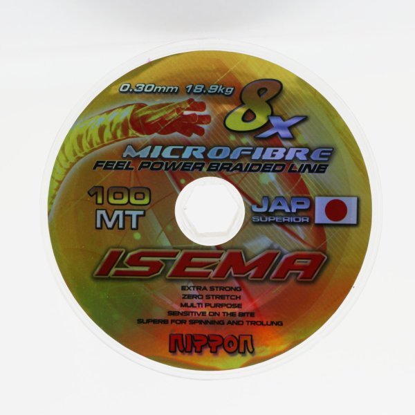 Nippon İsema 8x İp Misina 100 mt Multicolor 0,28 mm