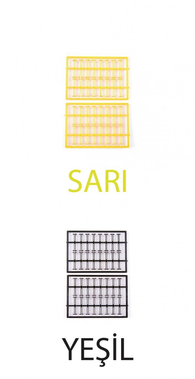 Captain 7625 Boili Stoperi 64'lü Set Yeşil