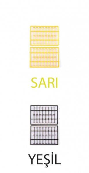 Captain 7625 Boili Stoperi 64'lü Set Yeşil