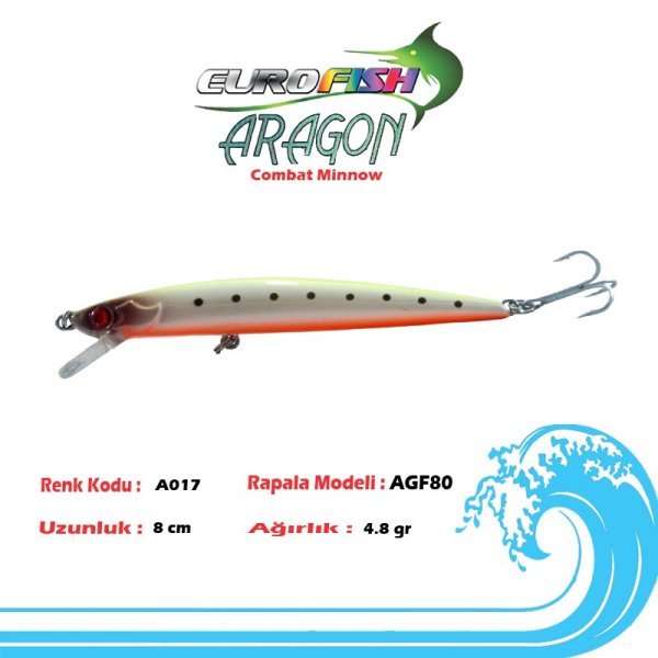 Eurofish Aragon Maket Balık 8 cm A017
