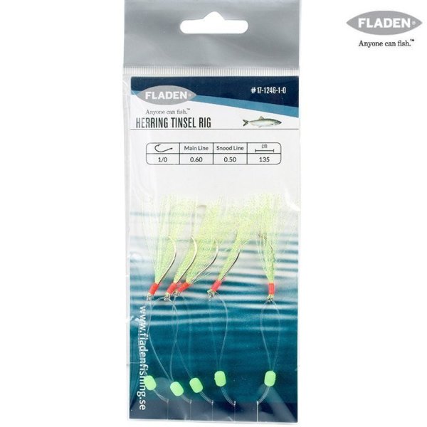 Fladen Sabiki Herring Tinsel Yeşil Hazır Takım 6