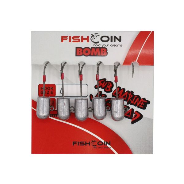 Fishcoin Bomb Jighead 4-5 Gr