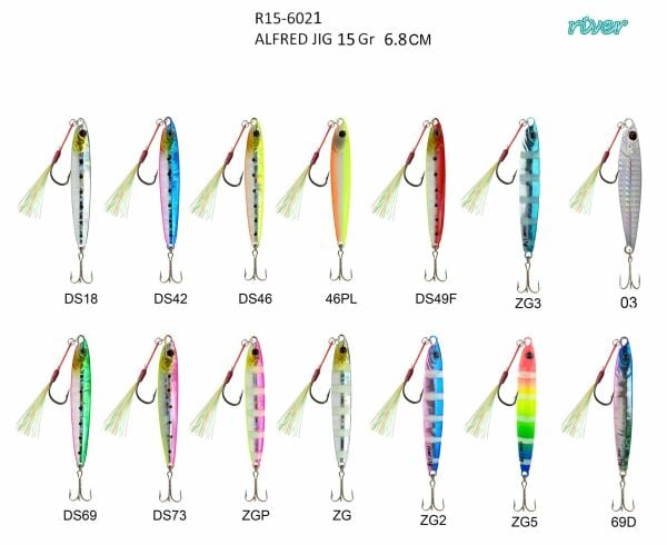 River Alfred Jig 15G 6.8Cm 46PL